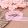 Capricon lace, 15 mm × 10 ± 1 m, pink color # 3