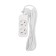 Extension cord Standard 2 nests, 3m, 3x1.0mm², s/s, white rexant