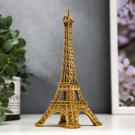 Souvenir Metal "Eiffel Tower" Gold 15x6x6 cm