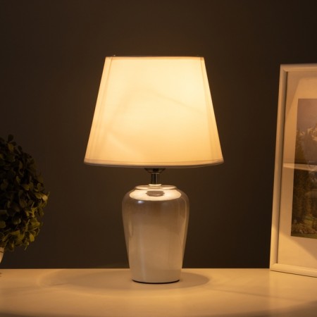 Table lamp "Shine" 1x40W E27 Soft gray 20x20x32cm-1