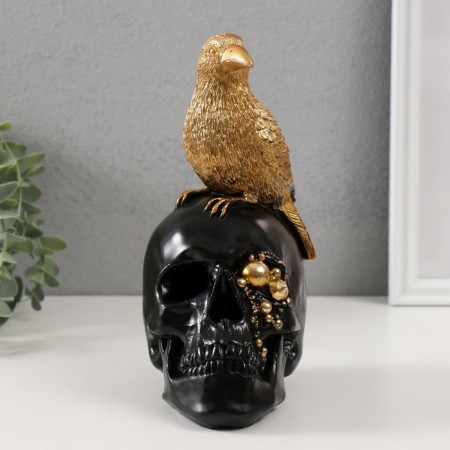 Polystone souvenir "Bird skull" 9.5x14x21 cm