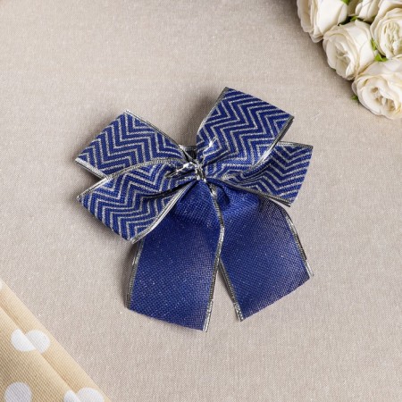 Festive bow "retro", blue, red, 20 x 21 cm, mix-1