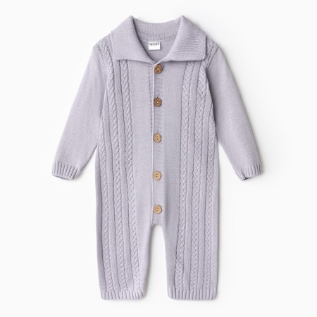 Combine Children's Knitted Minaku, height 62-68, gray-blue color