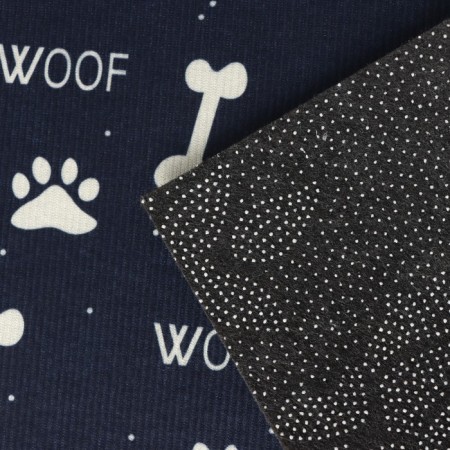 Mat with a moisture -entering hazel -shaped “corgs”, without a edging, 39 × 59 cm, black color is black-5