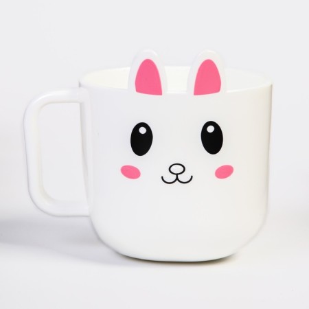 Children's mug 260 ml., "Bunny", white color