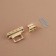 Bag's fastener, 3.9 × 2.6 cm, gold color