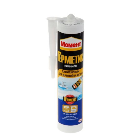 Silicone sealant "Moment", sanitary, transparent, 280 ml