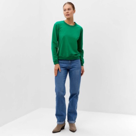 Female sweatshirt, bright green color, size 46-1