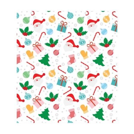 A set of napkins for setting the table "Santa in the snow", rectangular, size 32x46 cm, 4 pcs-1