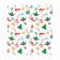 A set of napkins for setting the table "Santa in the snow", rectangular, size 32x46 cm, 4 pcs