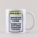 New Year's ceramic mug "Tarot", 320 ml, white color
