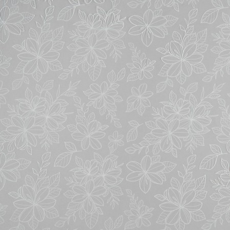 Flower film Pacific glossy transparent "flowers", white, 0.6 x 10 m-1