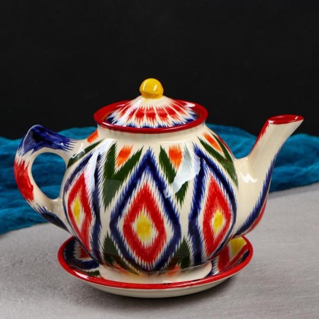Set of Tea Rishtan Ceramics "Atlas", 9 items (teapot-0.8l, bowls- 0.3l)-3