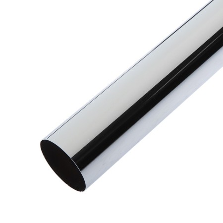 Furniture pipe 710x60, 0.7 mm, chromium color