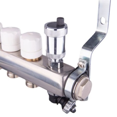 Aqualink Collector Group, 1 "X3/4", 10 outputs, with consumables, stainless steel-6