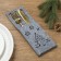 The envelope for cutlery is the “New Year” shade, gray color, 25x8, 5 cm