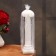 Decorative candle 5x19.5cm, white