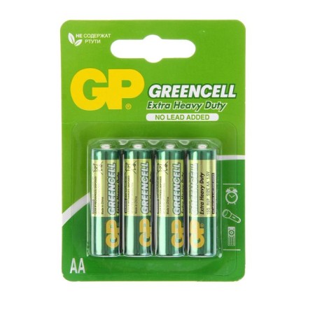 Salt battery GP Greencell Extra Heavy Duty, AA, R6-4BL, 1.5V, blister, 4 pcs.
