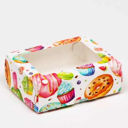 Folding box "Donuts", 10 x 8 x 3.5 cm
