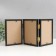 Photo frame plastic 10x15 cm, triple vertical, black
