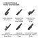 AIRLINE wiper brushes, 650/575mm 26 "/23", frameless