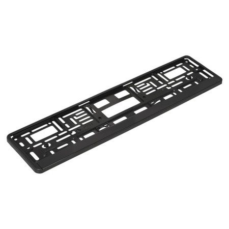 The frame under the license plate Airline, without inscription, with the lower locking bar, black-1