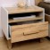 Cleat cabinet "Iris 41", 486 × 358 × 445 mm, white color / oak golden