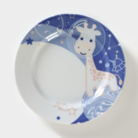 Porcelain plate "Zoomix", d = 20 cm, white