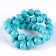 Beads made of natural stone "turquoise" set 36 pcs., Size 1 pc. - 10 mm