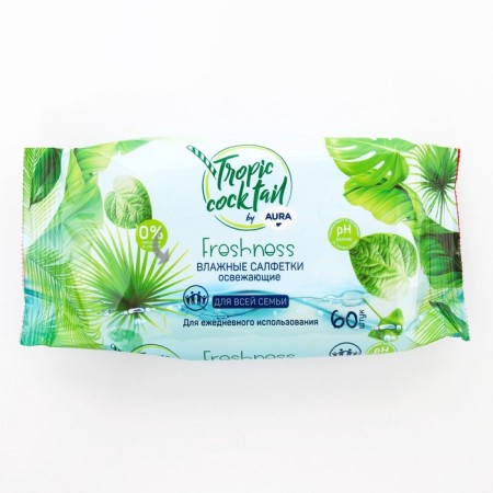 Wet Aura Tropic Cocktail napkins, refreshing, mix, 60 pcs-4