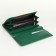 Women's wallet on magnets, green color