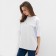 Women's T-shirt Minaku: Exclusive Print Color White, Rr. 44
