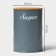 Bank for bulk products Magistro Sugar Graphite, 9.5 × 13.5 cm