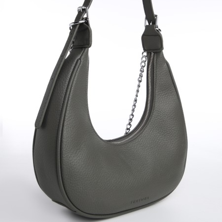 Bag Women's Sobo on the zipper Textura, average size, color gray-1