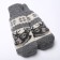 Women's woolen mittens "deer", gray color, size 20-22