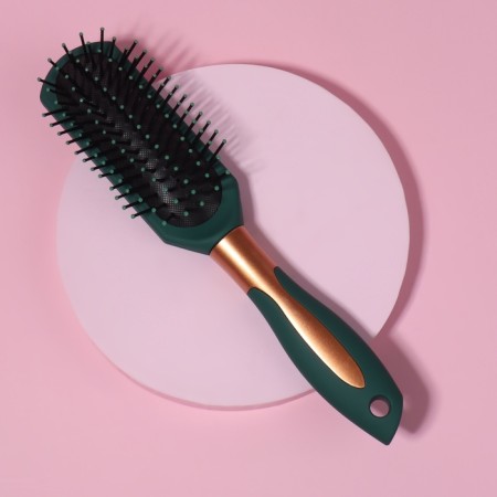 The comb massage, rubberized pen, 5 × 24 cm, black/golden color-1