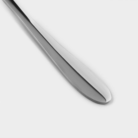 A spoon of stainless steel “Milano”, length 18.5 cm, silver color-1