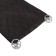 Nabbage on the front seat, velor, size 35 x 130 cm, brown