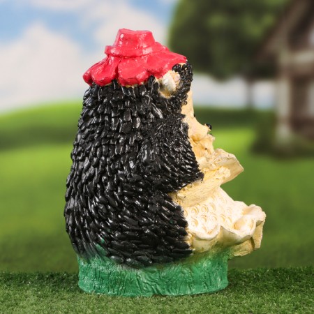 Garden figure "Hedgehog's mother with the book" 24x17x14cm-2