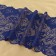 Lace elastic fabric "roses", 180 mm × 2.7 ± 0.5 m, dark blue color