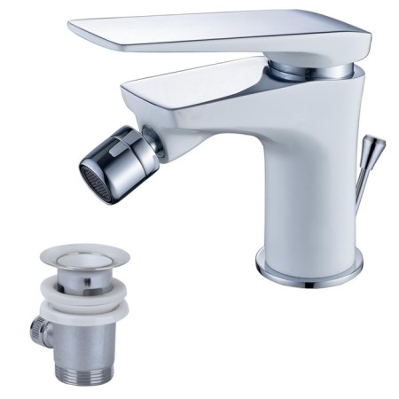 LEMARK ALLEGRO LM5908CW bideter, single -leaf, pour 112 mm, bottom valve, white 90765