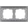 Frame for 2 posts WL07-FRAME-02 Matte chrome color, plastic material