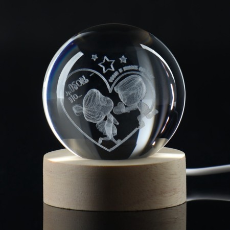 The lamp "Love is...", Diam. 6 cm-2