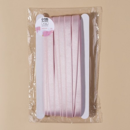 Glass for straps, shiny, 10 mm, 10 ± 0.5 m, pink color-2