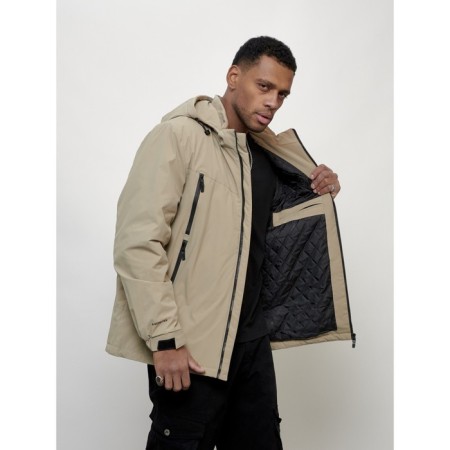 Male spring jacket, size 56, beige color-10