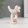 Polystone souvenir "Pigeons on an openwork stand with pink roses" 6x6.3x3 cm