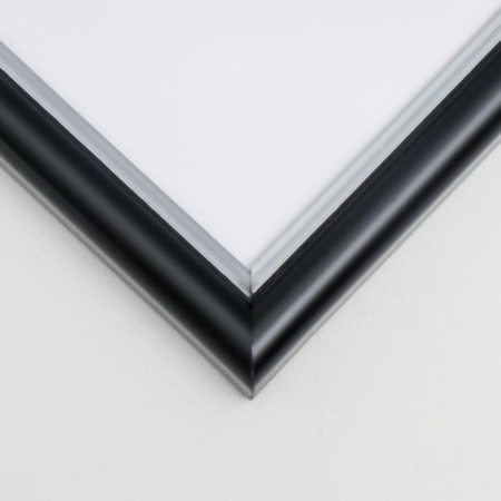 Photo frame Plastic Gallery 25x25 cm, 636477-11, black with silver (plastic screen)-1