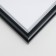 Photo frame Plastic Gallery 25x25 cm, 636477-11, black with silver (plastic screen)