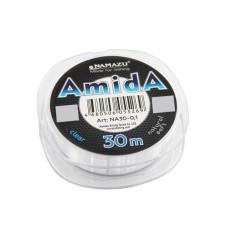 Namazu amida fishing line, l = 30 m, d = 0.25 mm, test = 7.00 kg, transparent, packaging 10 pcs.