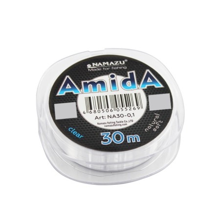 Namazu amida fishing line, l = 30 m, d = 0.25 mm, test = 7.00 kg, transparent, packaging 10 pcs.